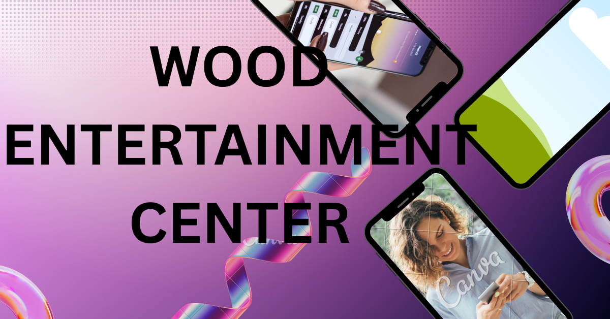 wood entertainment center
