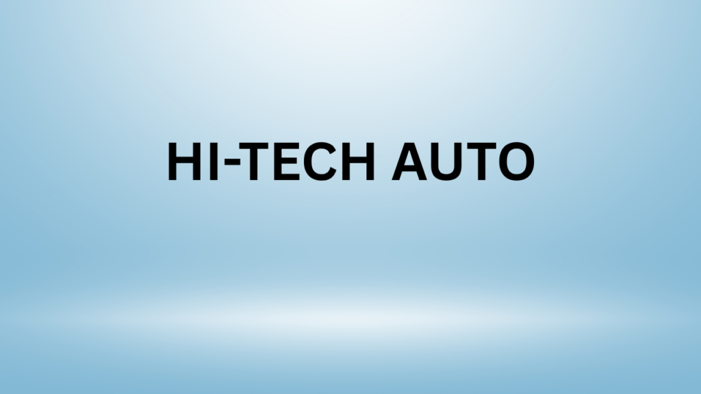 Hi-tech auto
