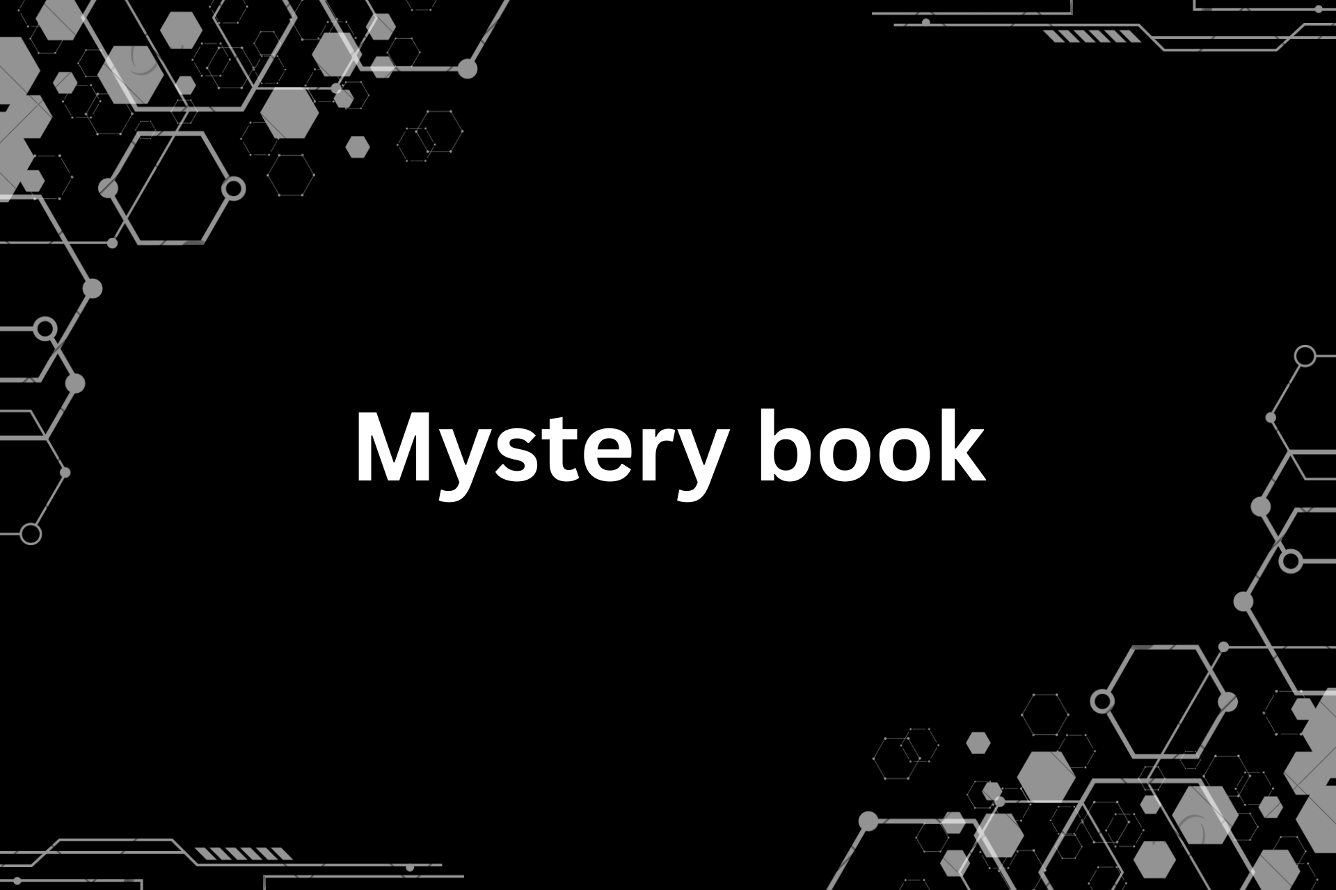 Mystery book