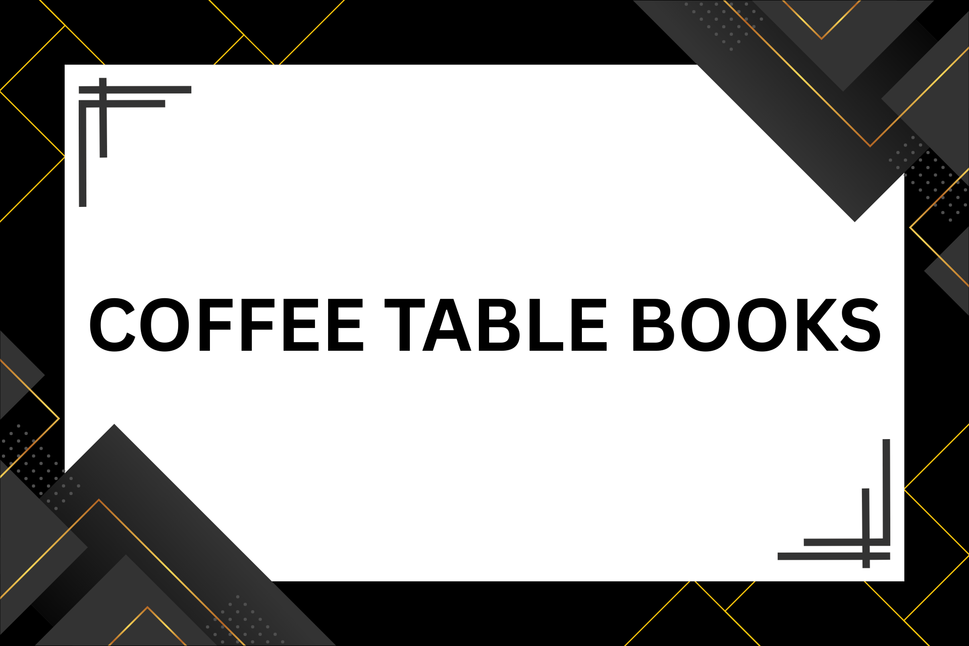Coffee table books