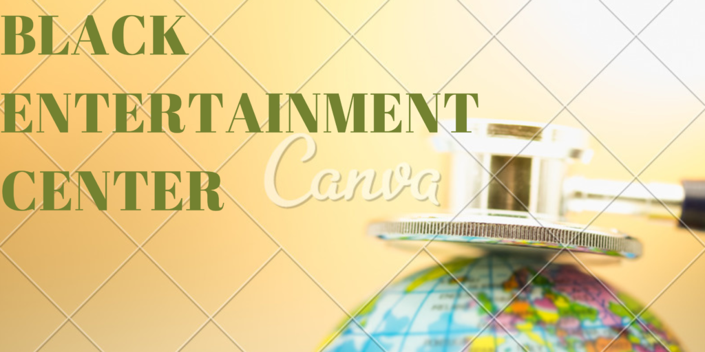 black entertainment center
