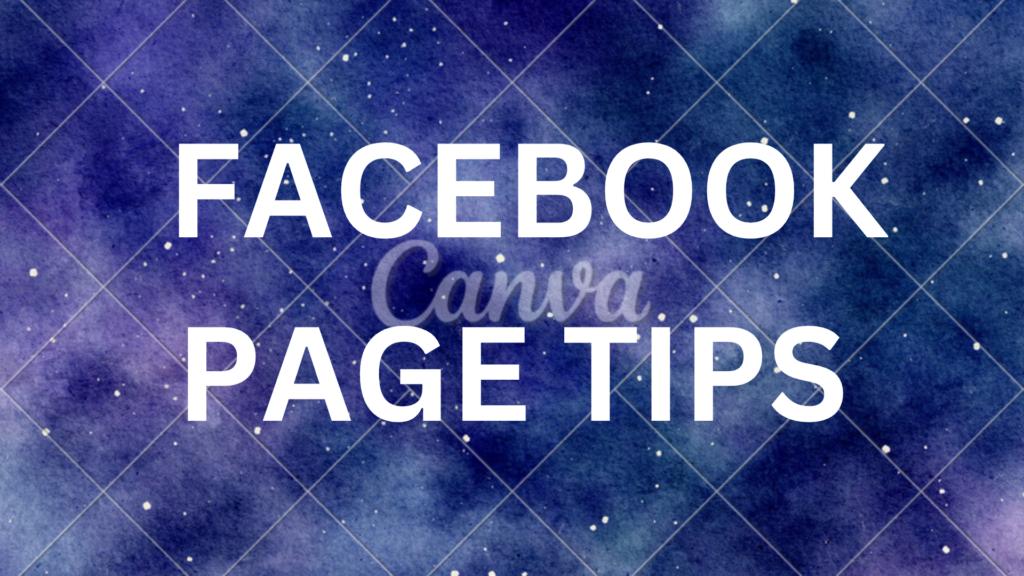 Facebook page Tips