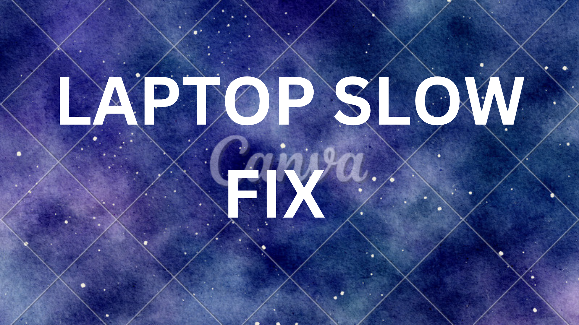 laptop slow Fix