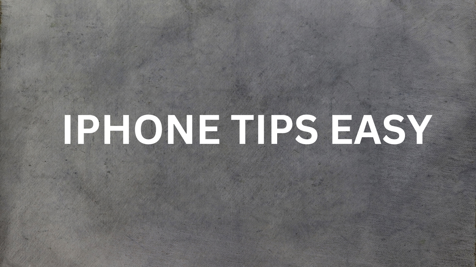 iPhone tips easy
